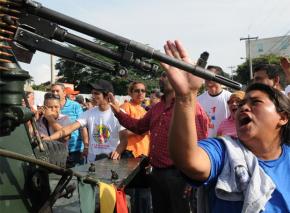 Pro-democracy protesters have kept up resistance to the coup regime